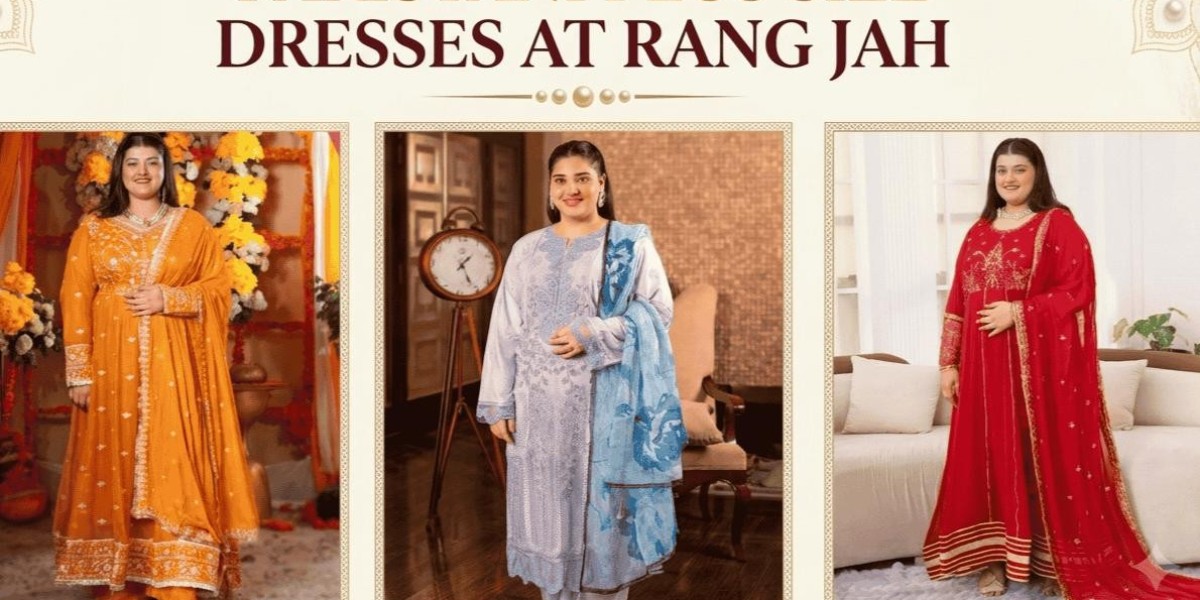Shop Pakistani Plus Size Dresses at Rang Jah for Special Occasions