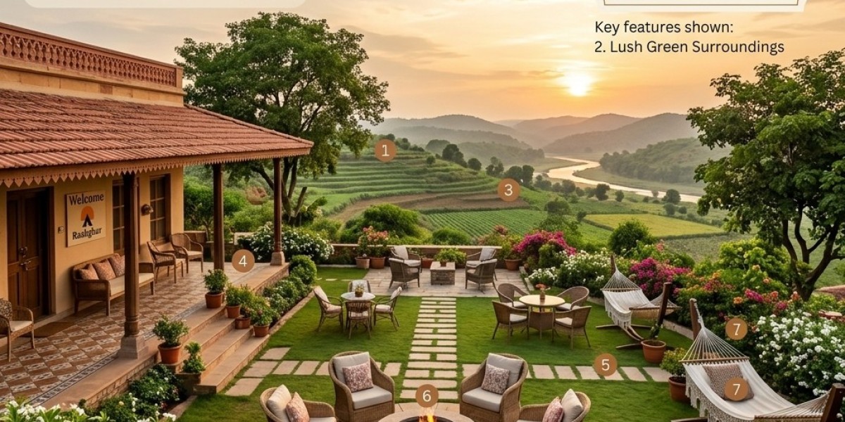 Can I find a homestay in Uttar Pradesh with pleasant views from shared seating areas?