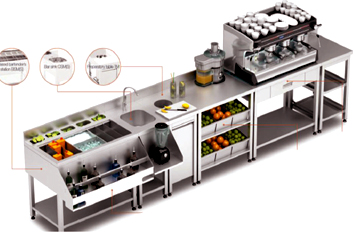 Bar Equipment and Cocktail Bar Station Manufacturers in Delhi | Cooktech Kitchen Industry